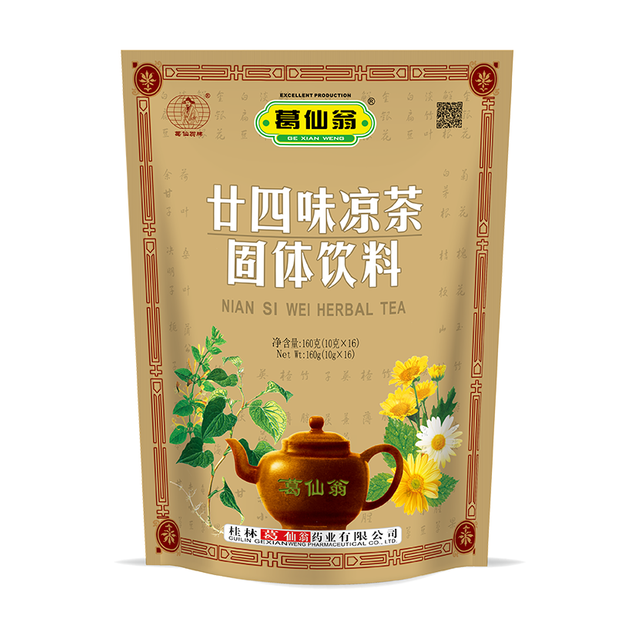 Twenty-four flavors of herbal tea